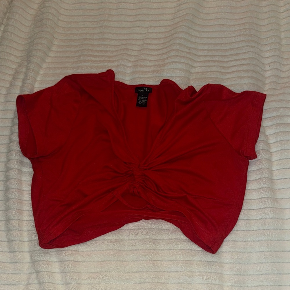 Rue21 Bold Red Crop Top